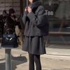 Korean High-End Wool Suit Set: Petite Women's Chic Autumn/Winter Coat & Skirt Two-Piece
