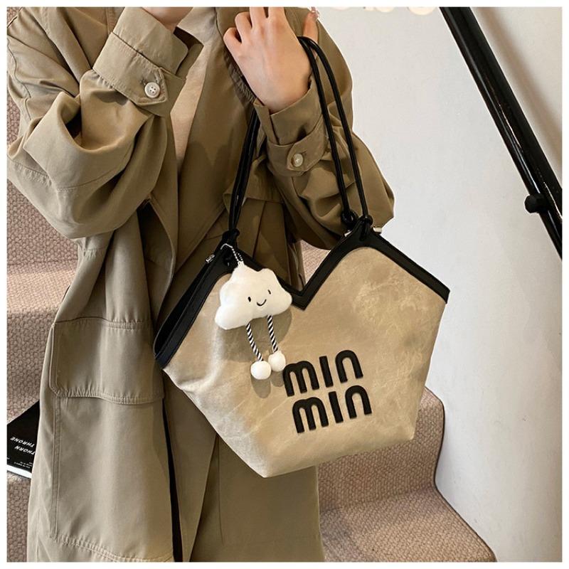 Beautiful Portable Tote Bag, New Letter Trend Shoulder Armpit Bag, College Student Class Commuter Bag