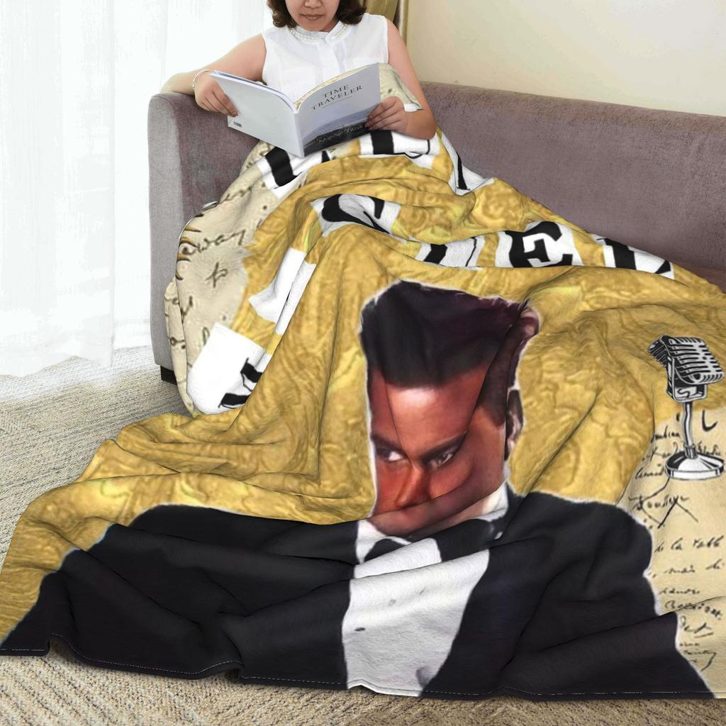 Flannel Throw Blanket El Sol De Mexico Luis Miguel Warm Plush Blankets Soft Bedding for Bed Living Room Home Travel Sofa