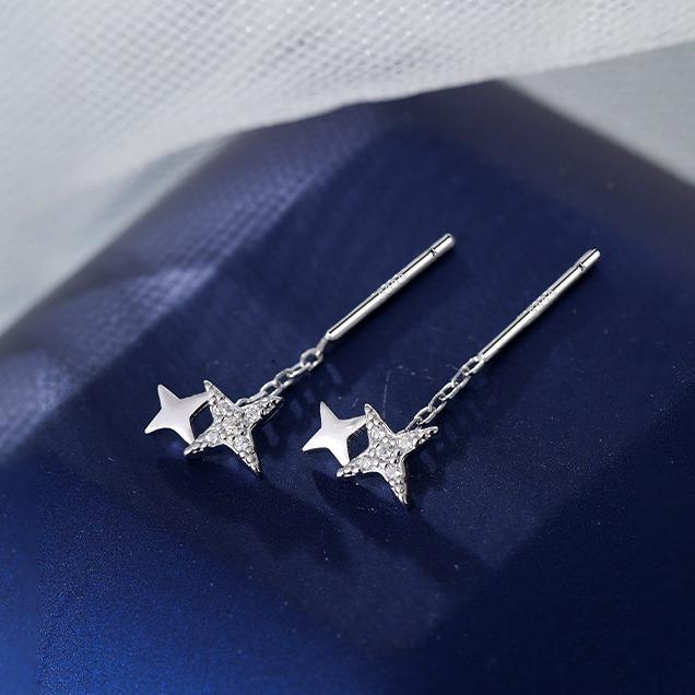 Starlight Ear Threads Simple Elegant Versatile Premium Ins Minimalist Earrings for Women