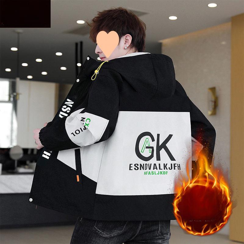 Spring and Autumn Jackets for Men and Teenagers Korean Style Fashion Trend Workwear Casual Tops