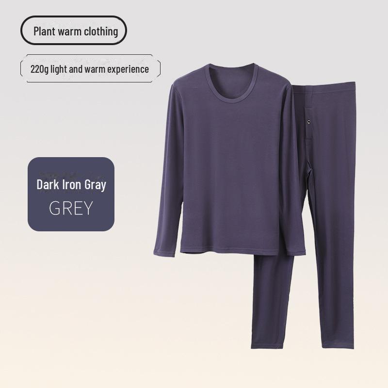 Men's and Women's Lyocelle Velvet Thermal Underwear Set - Warm Autumn and Winter Suit
