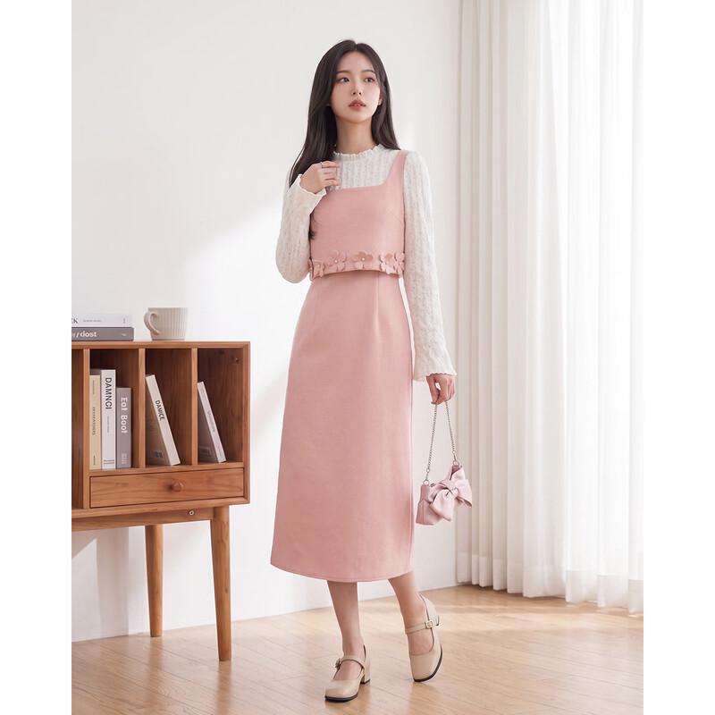 IEF French Style Faux Two-Piece Slim-Fit Dress
