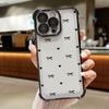 Black Love Heart Bow Case For Huawei Honor X5C X7D X9D 400 Pro Magic 7 Lite X8C X8B X8 X8A X7A X6C X9B X5B X6A X9A Airbag Cover