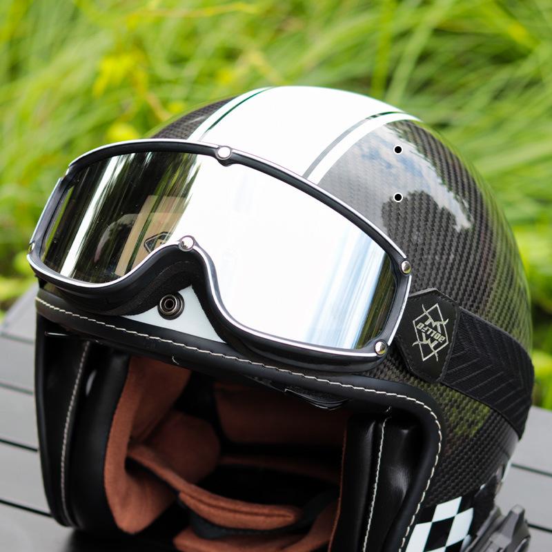 Popular Online Celebrity Prince Motorcycle Goggles, Harley Retro Helmet Goggles, Outdoor Riding Wind and Sand Protection Glasses