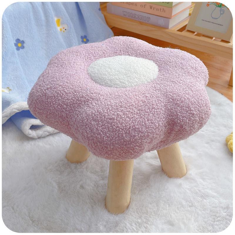 Cloud-Shaped Cute Flower Stool for Living Room or Kids' Bedroom
