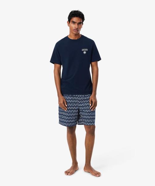 [Lacoste] Men s Roland Garros Pajama Set 4H1076-56G 166 [Shipped from Korea] 100% Authentic M