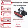 Rectangular Teacher Encouragement Stamp for Grading and Classroom Use