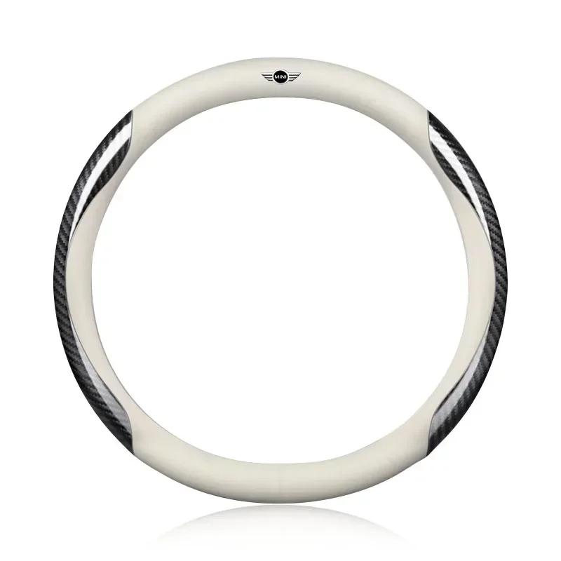 Für BMW Neuwagen Leder Kohlefaser Rutschfeste Lenkradabdeckung Für BMW E46 E39 E90 E60 E36 F30 F10 E34 X5 E30 F20 E92 M3 M4