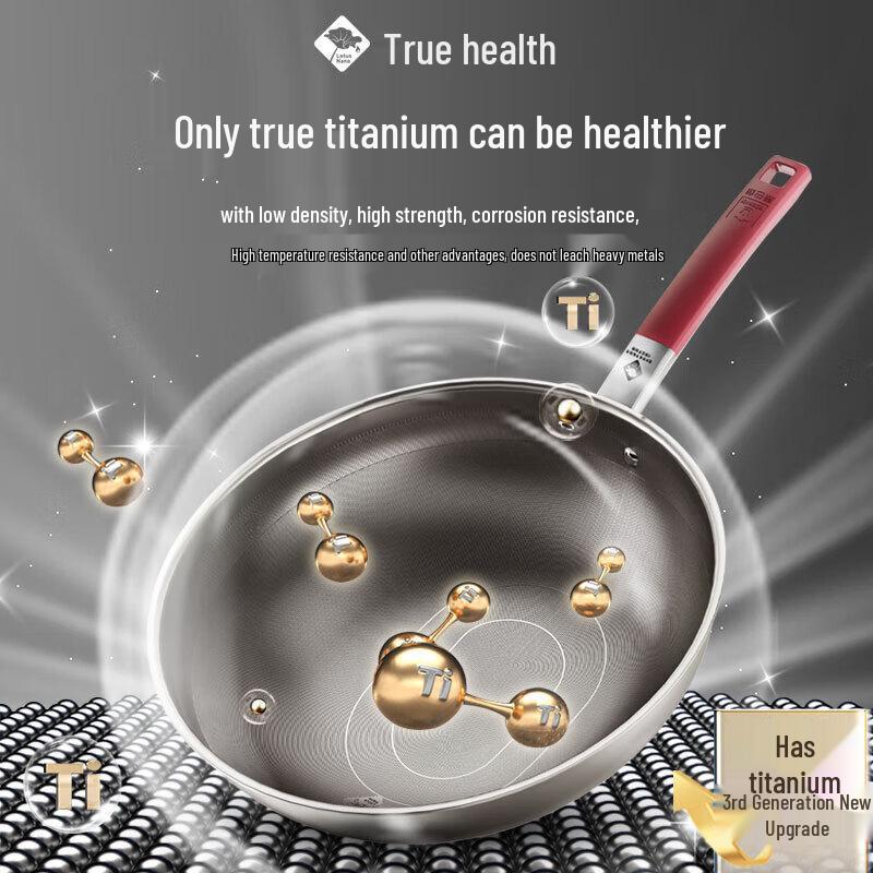 Kangbach 32cm Titanium Non-stick Wok (3rd Gen)