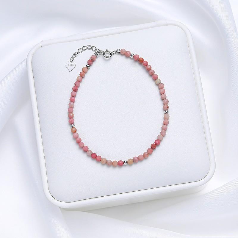 Handmade Faceted Natural Stone Bracelet Women With Tourmaline Amethyst Spinel Crystal Clasp
