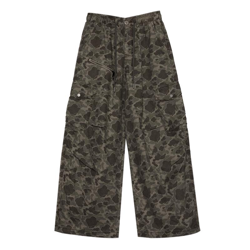 

Tuogu Trend Women s Camouflage Paratrooper Pants - New Cool Loose Wide-Leg Casual Pants Medium армия зеленый