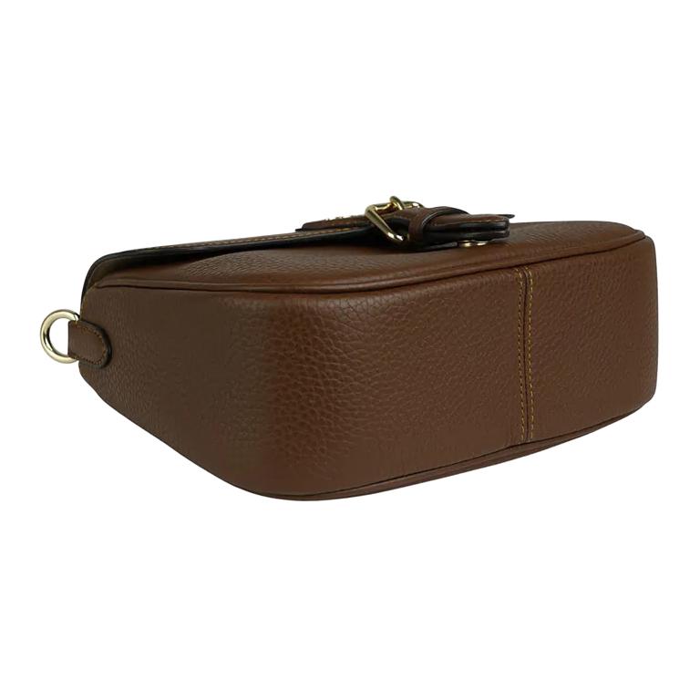 Coach Amelia 24 Brand Logo Classic Litchi Leather Shoulder Bag Medium Women Shoulder Bag Brown CP107-IMBRN