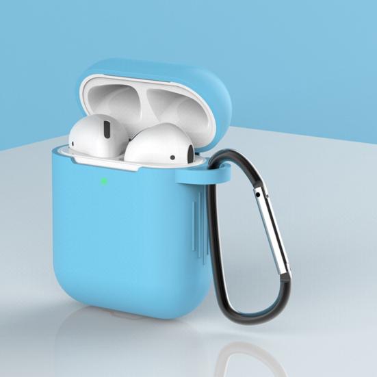 Silicone Mini Earphone Protective Case Storage Box with Lanyard for Air-Pods 1 2