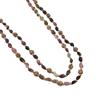 Handmade Long Tourmaline Beaded Women's Necklace Choker - Adjustable Length.