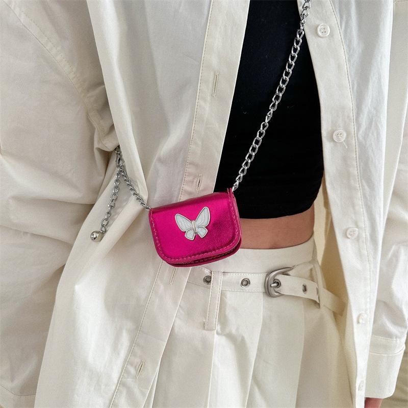 Waist Chain Bag for Women Trendy Chain Belt Small Bag for Women Decorative Jeans Mini Texture Crossbody Bag for Women