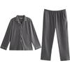 Autumndeer Couples Pajamas Soft Cloud Fleece Autumn Winter Long Sleeve Homewear Set Light ()