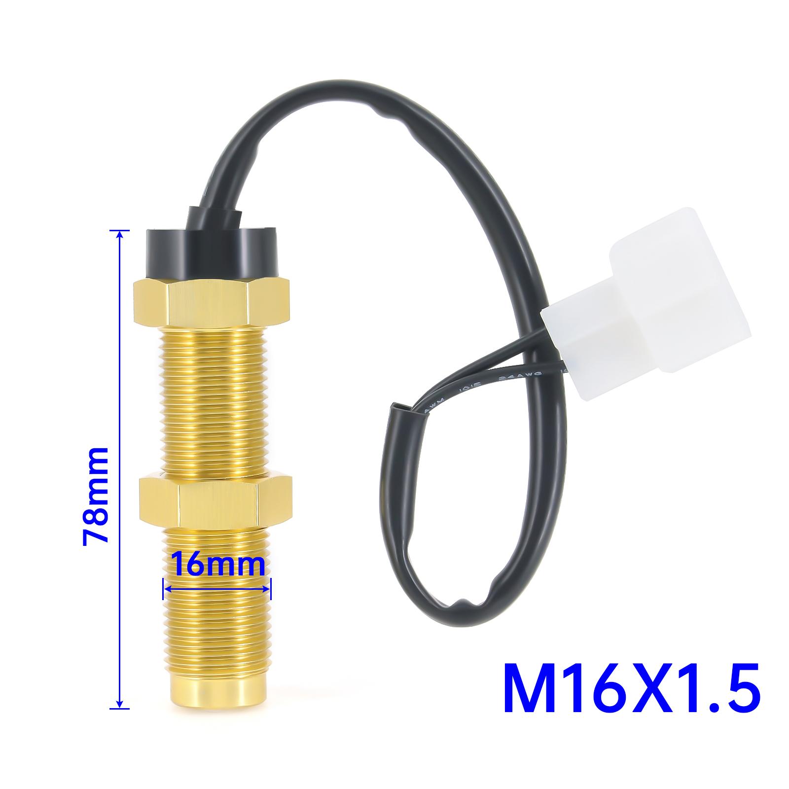 

M16X1.5 M18X1.5 Tachometer Sensor 200mm Wire Length Car Truck Yacht Boat Sensor Fit for Diesel Tachometer Diesel Engine