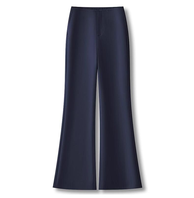 Women's High-Waist Slimming Orange Flared Pants - Spring 2025 Collection