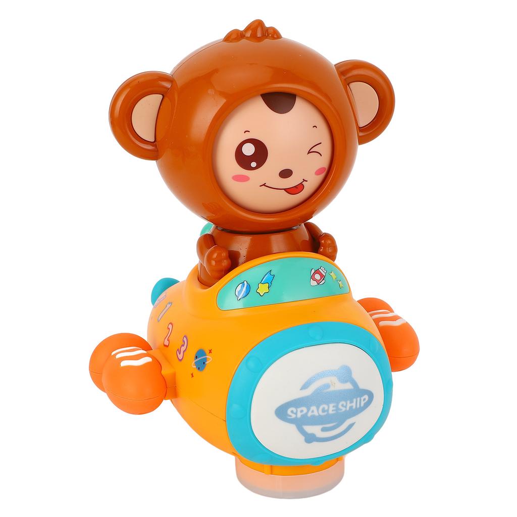 Space Ship Toy Electric Monkey Toy Ship Electric Universal Light and Music Space Ship Toy for Childr