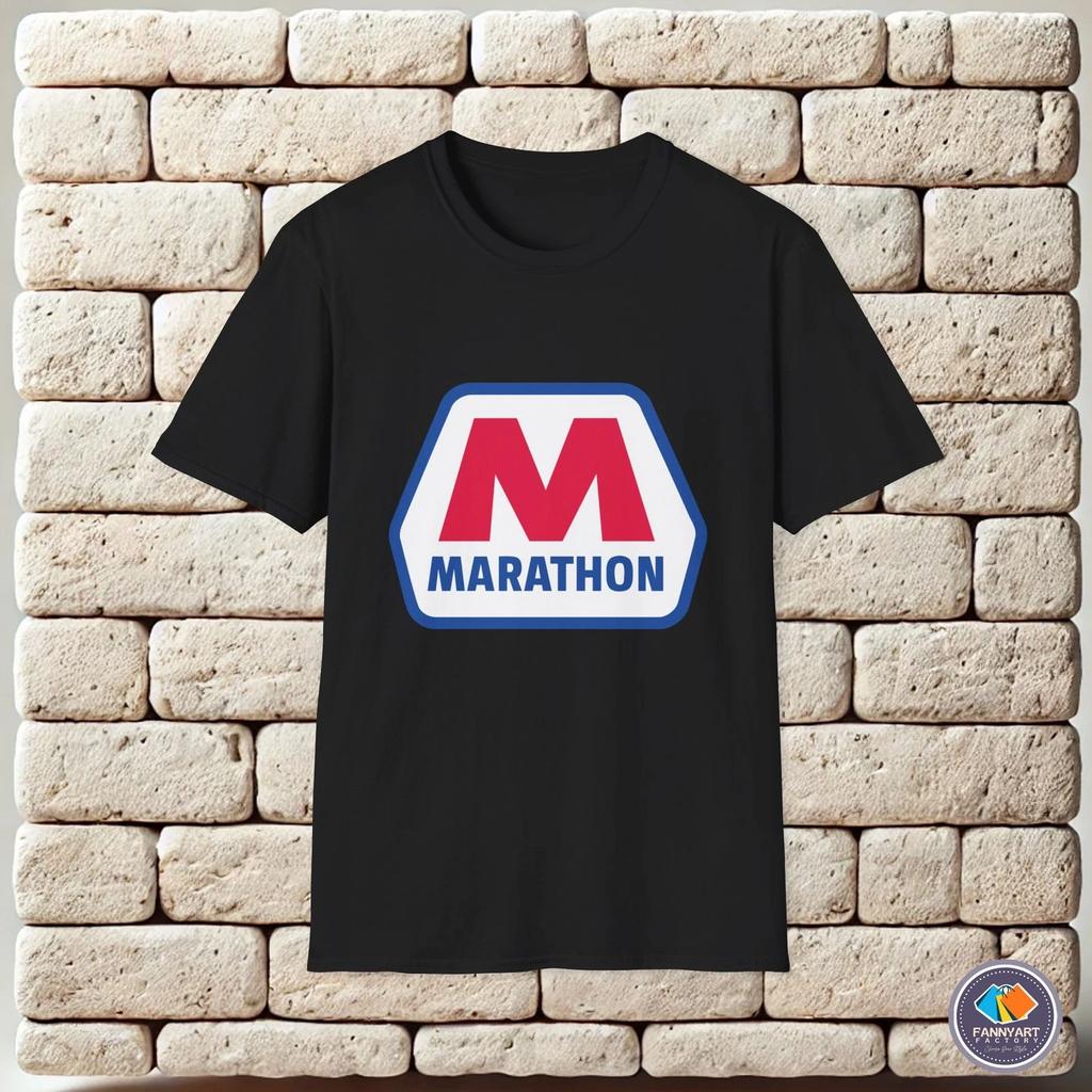 Maglietta Unisex con Logo Marathon Oil