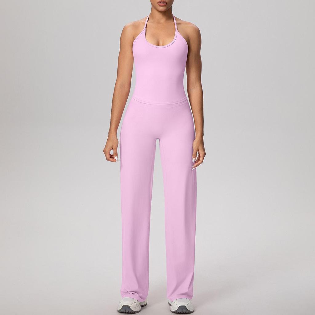 Szybkoschnący zestaw do jogi na ramiączkach: Komfort jak chmurka, Sportowy tył, Spodnie z wysokim stanem