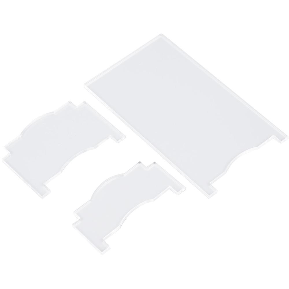 2 Set Clear Acrylic Furniture Wall Spacer Adjustable Length Sofa Wall Stopper Bedroom