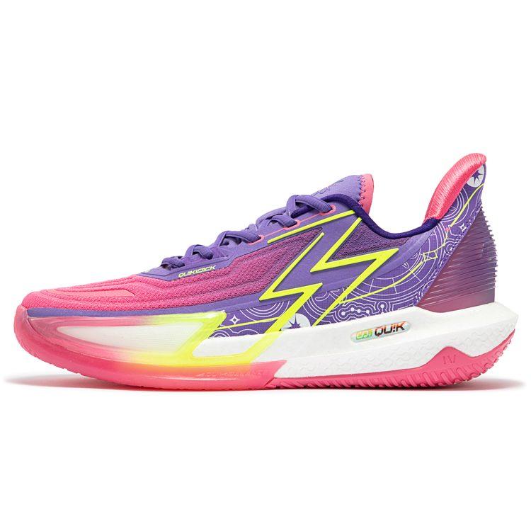 Scarpe da Basket 361 BIG3 4.0 Quick Pro Ammortizzazione Antiscivolo Resistenti all'Abrasione Basse con Piastra in Carbonio Uomo Viola 672411104F-2
