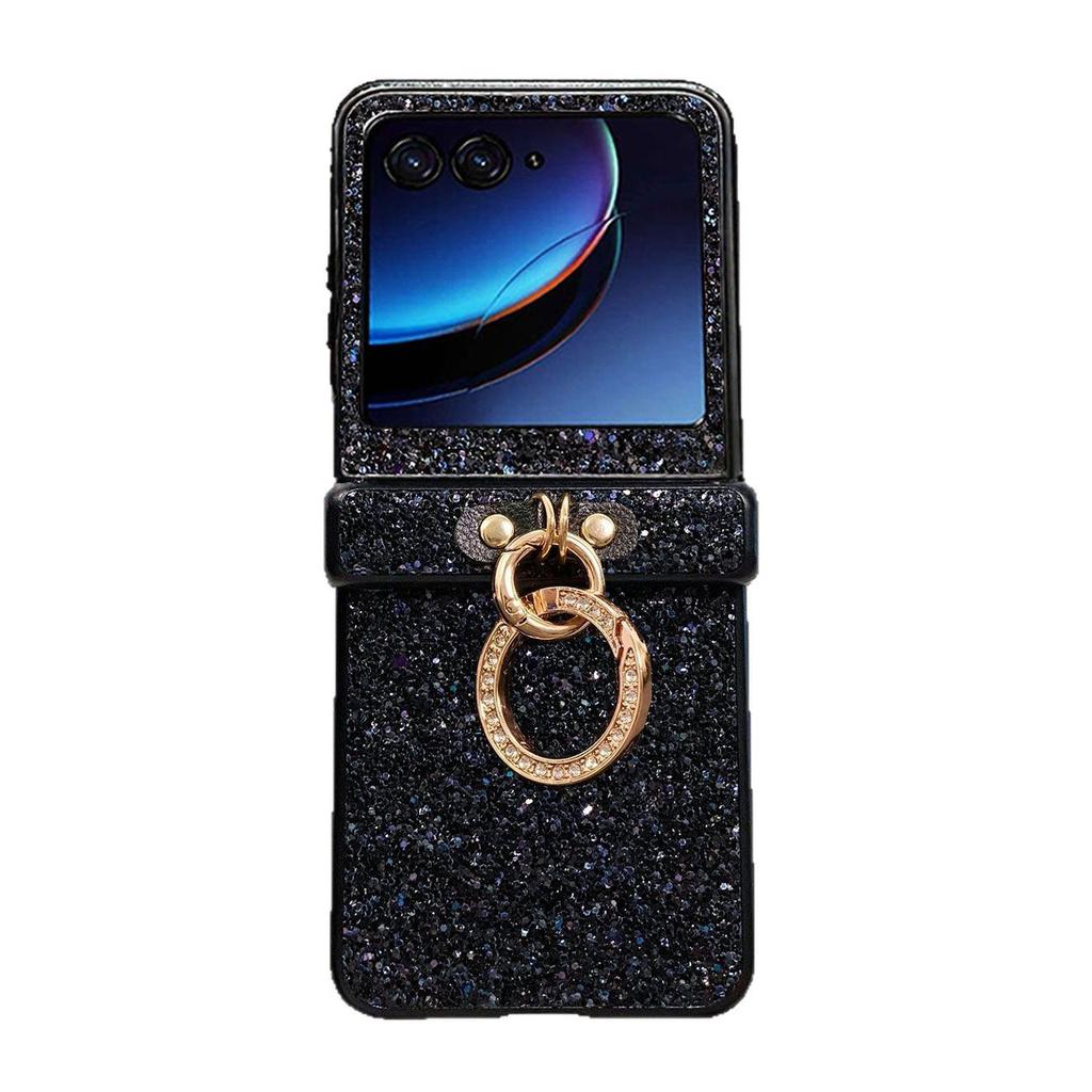 Motorola Razr50 Glitzer-Ring Handyhülle - Ultraleicht, Sturzfest, Luxus-Design