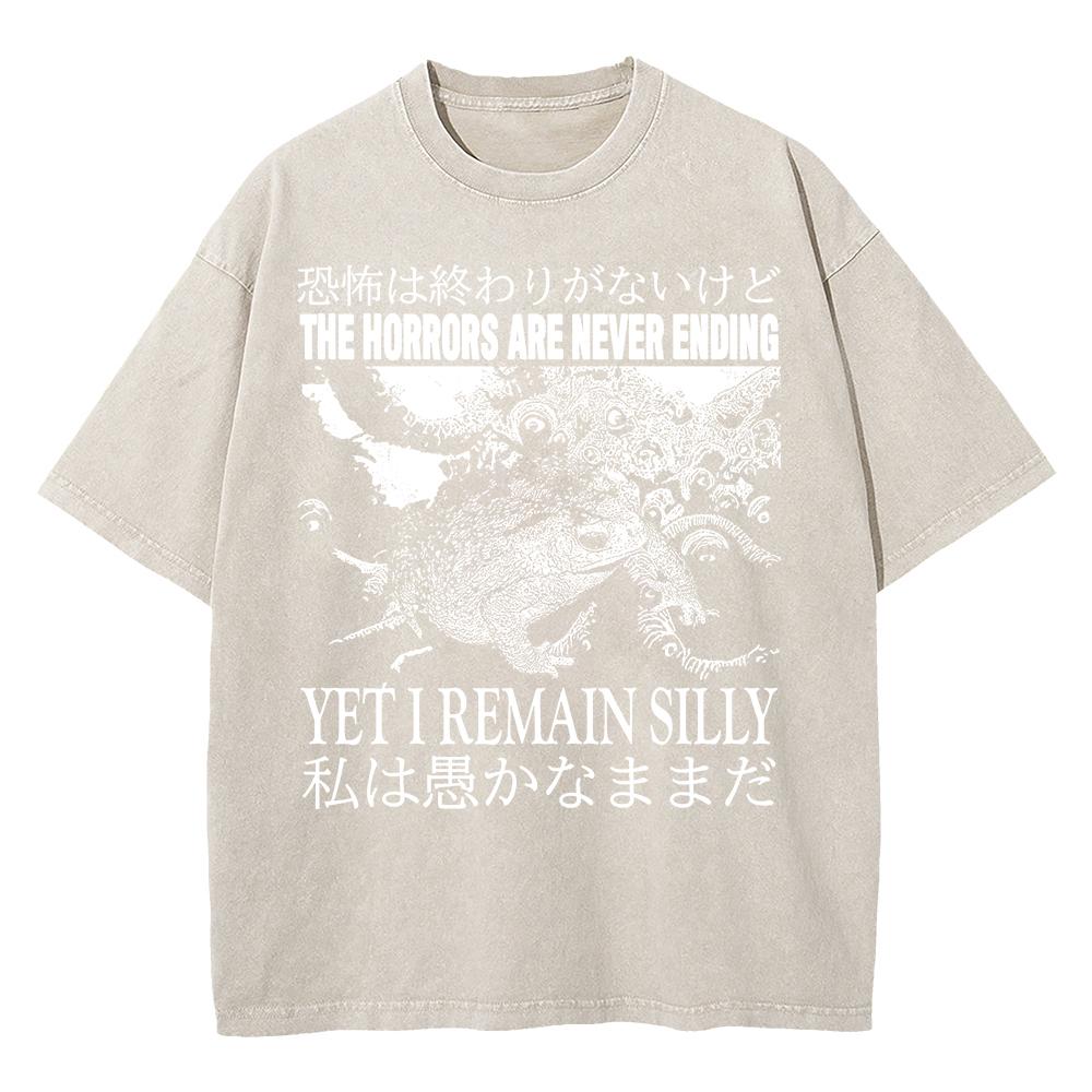 

Cotton Vintage Washed I Have Made It Awkward Tshirt Fashion Men Aesthetic Japanese Spider Crab Oversize Acid Wash Tee Shirt S