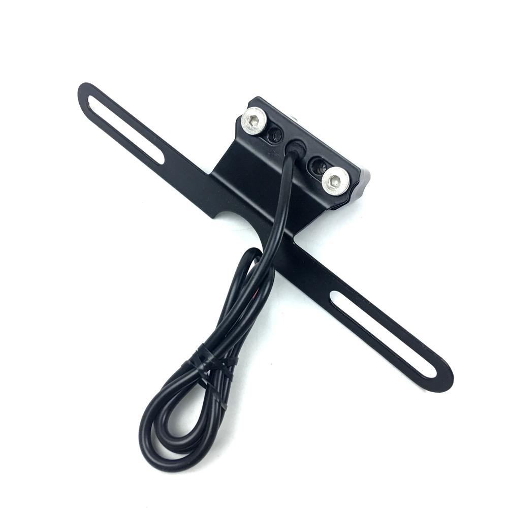 Universal License Plate LED Light Motorcycle Accessories For HONDA SUZUKI KAWASAKI DUCATI BMW CNC Lamp Bracket