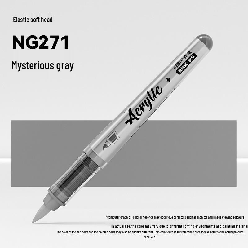 Jinzhi Liquid Acrylic Marker Pen - Soft Tip, Opaque, Large Capacity, Stackable Colors