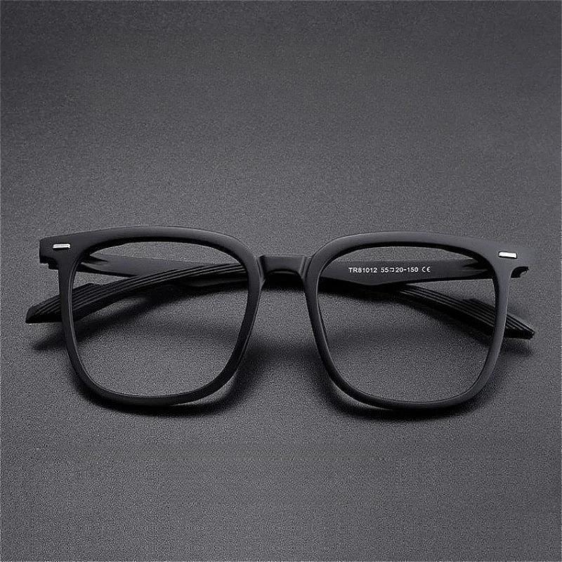 Ultralight Oversized Myopia Glasses Women Men Large Frame Classic Black Near Sight Eyewear Blue Light Blocking Computer Glasses