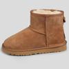Women's Snow Boots 100% Genuine Sheepskin Leather Ankle Warm Winter Shoes Large Size 35-44 for Wholesale/Retail
