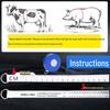 Livestock Chest Girth & Weight Measuring Tape - Cow, Pig, Sheep, Beef