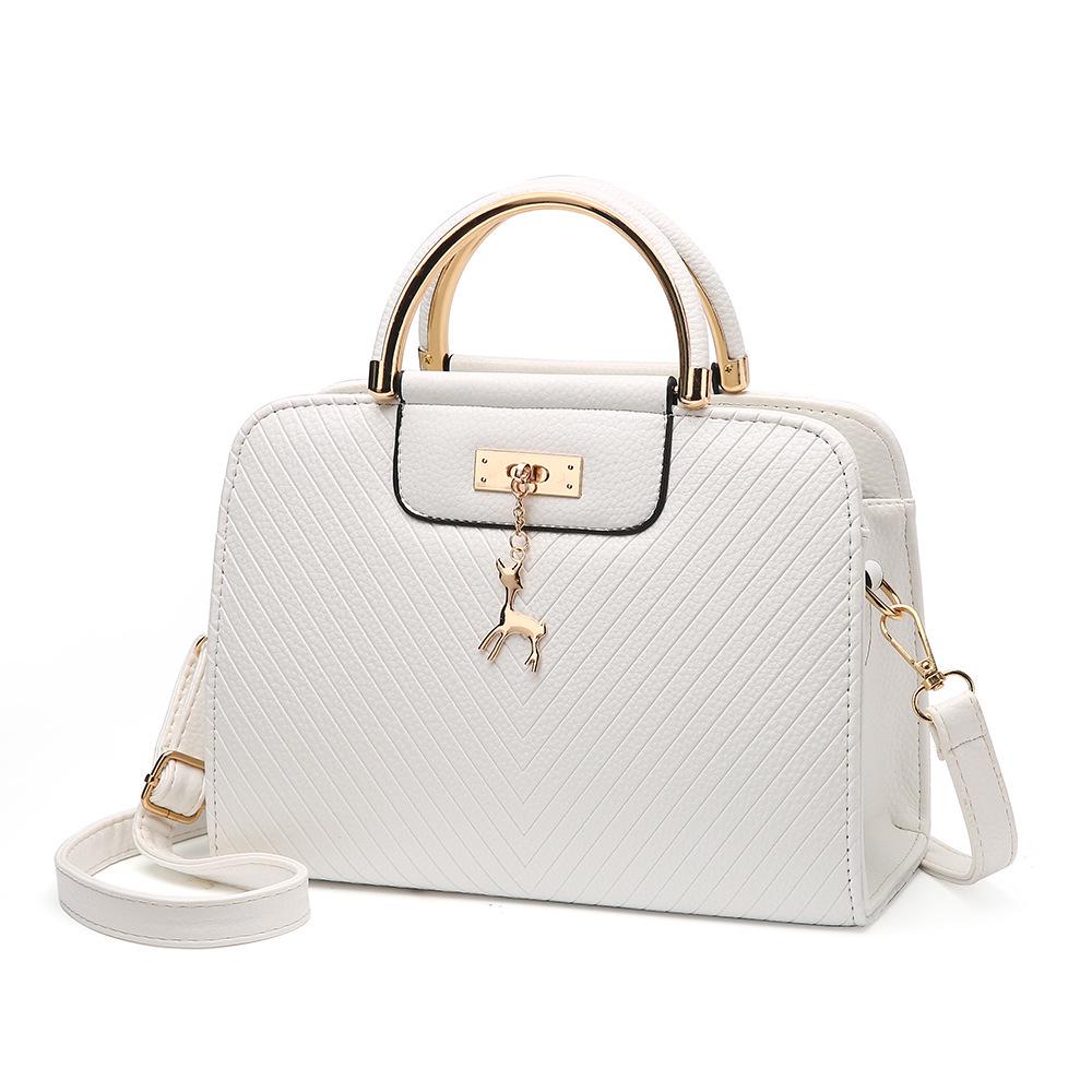 Women's bag, fashionable embossed handbag, simple deer bridal bag, single shoulder crossbody bag, hair replacement