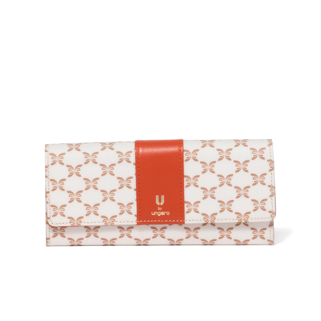 

длинный кошелек с принтом бабочки UULW5CT1 [U Ungaro] в стиле Гарсон [Mireille] Женский оранжевый