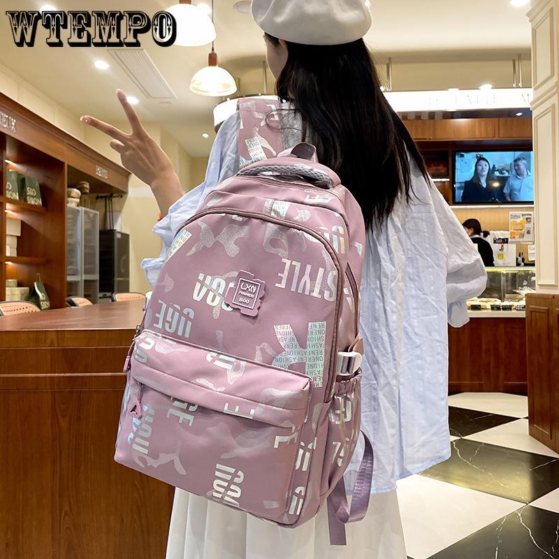 

Personalized Letter Backpack Large Capacity Student Backpack Lightweight Computer Travel Backpack one size