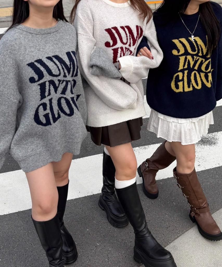 WEGO Fluffy Graphic Knit Big Pullover Size Pattern 2 Sweater, Top, Autumn/Winter Clothes, Gift, Girly, Cute, Women's, F,