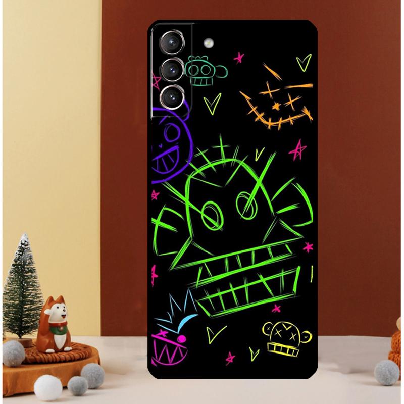 Anime Arcane Jinx Case For Samsung Galaxy S23 S24 Ultra S8 S9 S10 S22 Plus Note 10 20 Ultra S20 S21 FE Cover