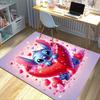 1pc. Cute Stitch Heart-Shaped Rug - Perfect for Home Decor, Office Carpet, Outdoor Use, and Gift Ideas!z0414277