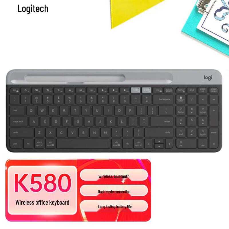 

Logitech K580 Slim Multi-Device Wireless Keyboard