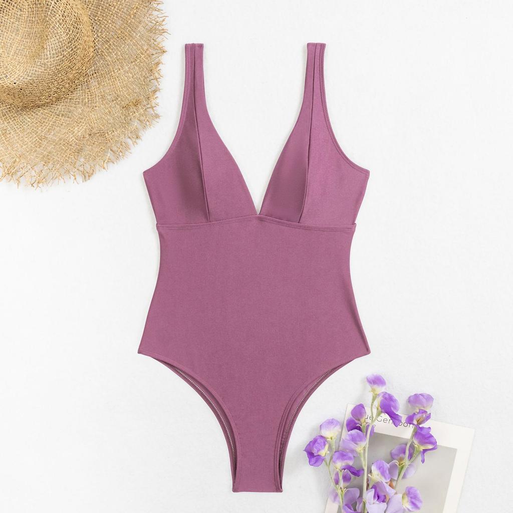 Women's One-Piece Sexy Bikini Fashion With Bra Pads No Steel Support Swimming Costume