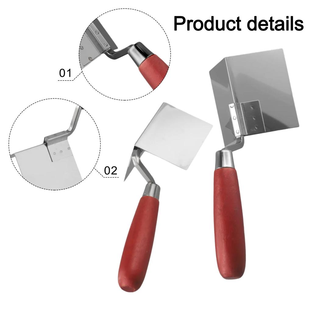 Drywall Finishing Tool Stainless Steel Trowel Comfortable Grip Seamless Finish Sturdy Material Versatile Drywall Tool