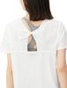Danskin BACK CROSS Jasmine White Women's S/S TEE,
