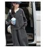 Girls' Faux Two-Piece Hoodie & Wide-Leg Pants Set – Korean Style for Autumn/Winter 2026