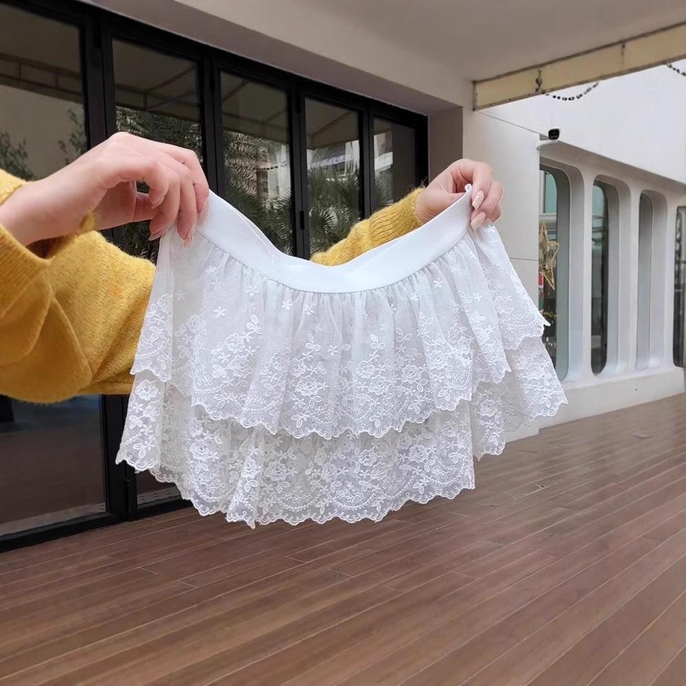 

2025 Women s High-Fashion Layered Hip-Length Skirt for Pairing with Jeans One Size