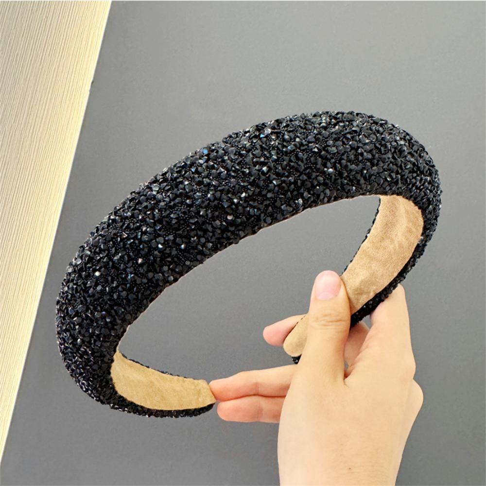 Luxury Inlaid Rhinestone HairBands for Women Korean Fashion Hair Pressure Headband Small Pearl Wedding Hair Jewelry Accessories