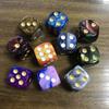 5pcs Set Two Color Dice Puzzle Board Game Accessory 6 Sided Point Dice Funny Game 16mm Great for Children
