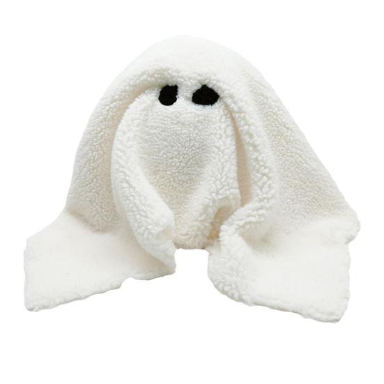Gus The Ghost Polštář Zábavný a měkký Halloween Ghost Polštář Plyšová hračka White Ghost s dýní na Halloweenské díkůvzdání